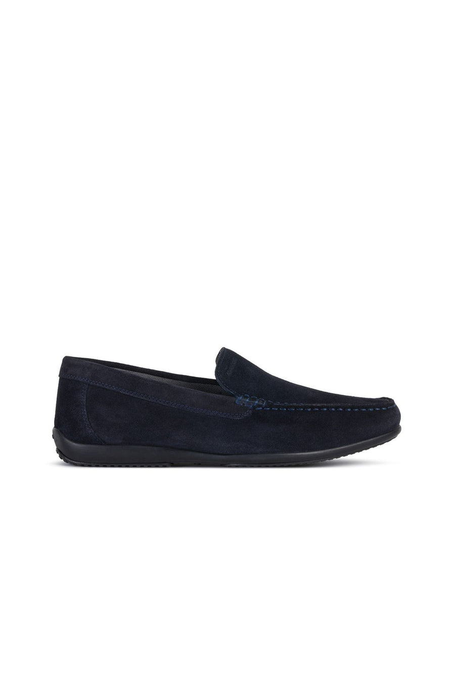 Geox Men's Navy Blue Ascanio Suede Leather Casual Loafer U020WA00022C4002 | Derimod