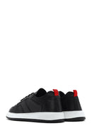 Men's Black Lace-up Leather Sneaker | Derimod