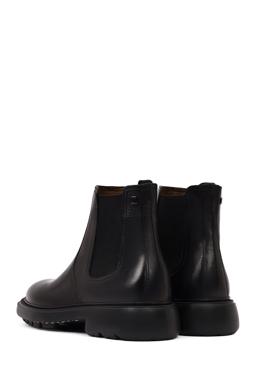 Men's Black Leather Chelsea Boot