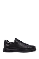 Male Black Lace-up Leather Casual Sneaker | Derimod