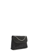 Women's Black Chain Strap Embellished Mini Evening Bag | Derimod