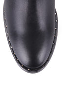 Women's Leather Boots with Stud Detail | Derimod