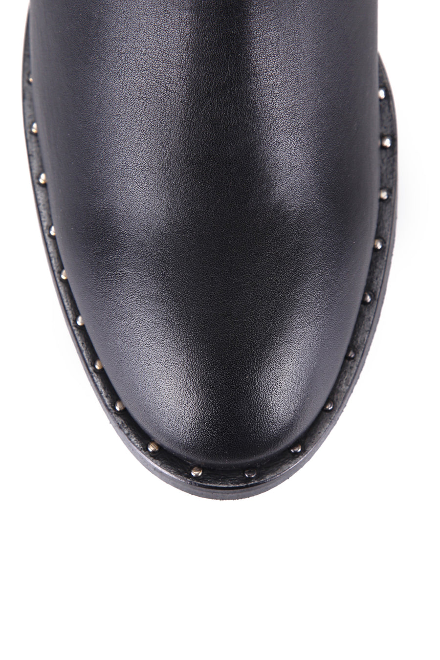 Women's Leather Boots with Stud Detail