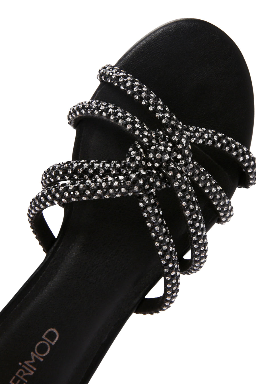 Women's Black Stone Slippers
