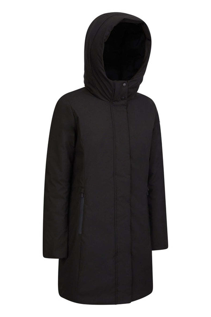 Geox Women's Black Spherica Hooded Coat