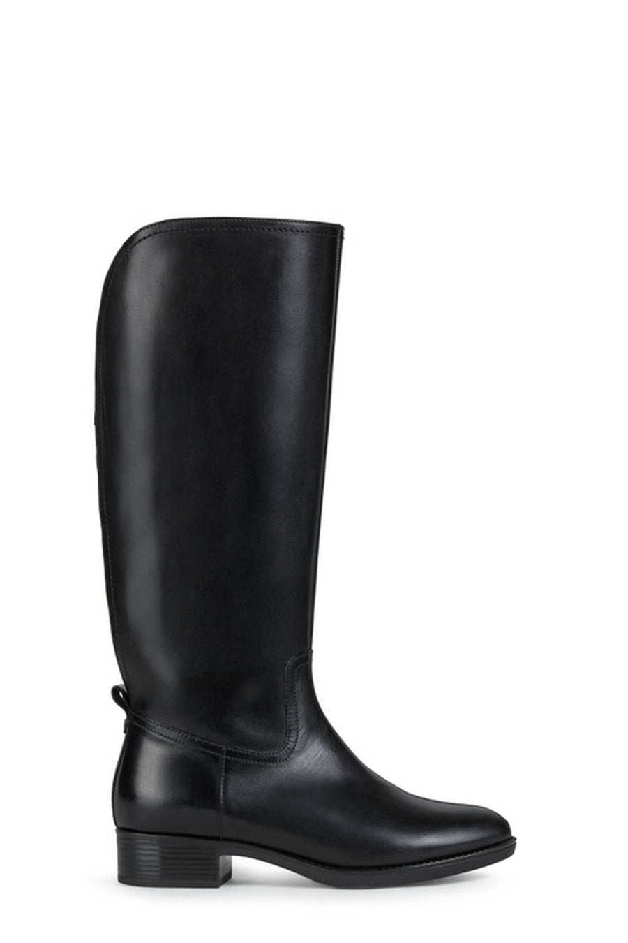 Geox Women's Black Felicity Leather Zippered Boots D04G1A00043C9999 | Derimod