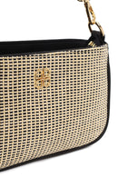 Women's Black Long Strap Straw Shoulder Bag | Derimod