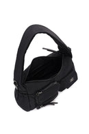 Women Black Long Strap Fabric Shoulder Bag | Derimod