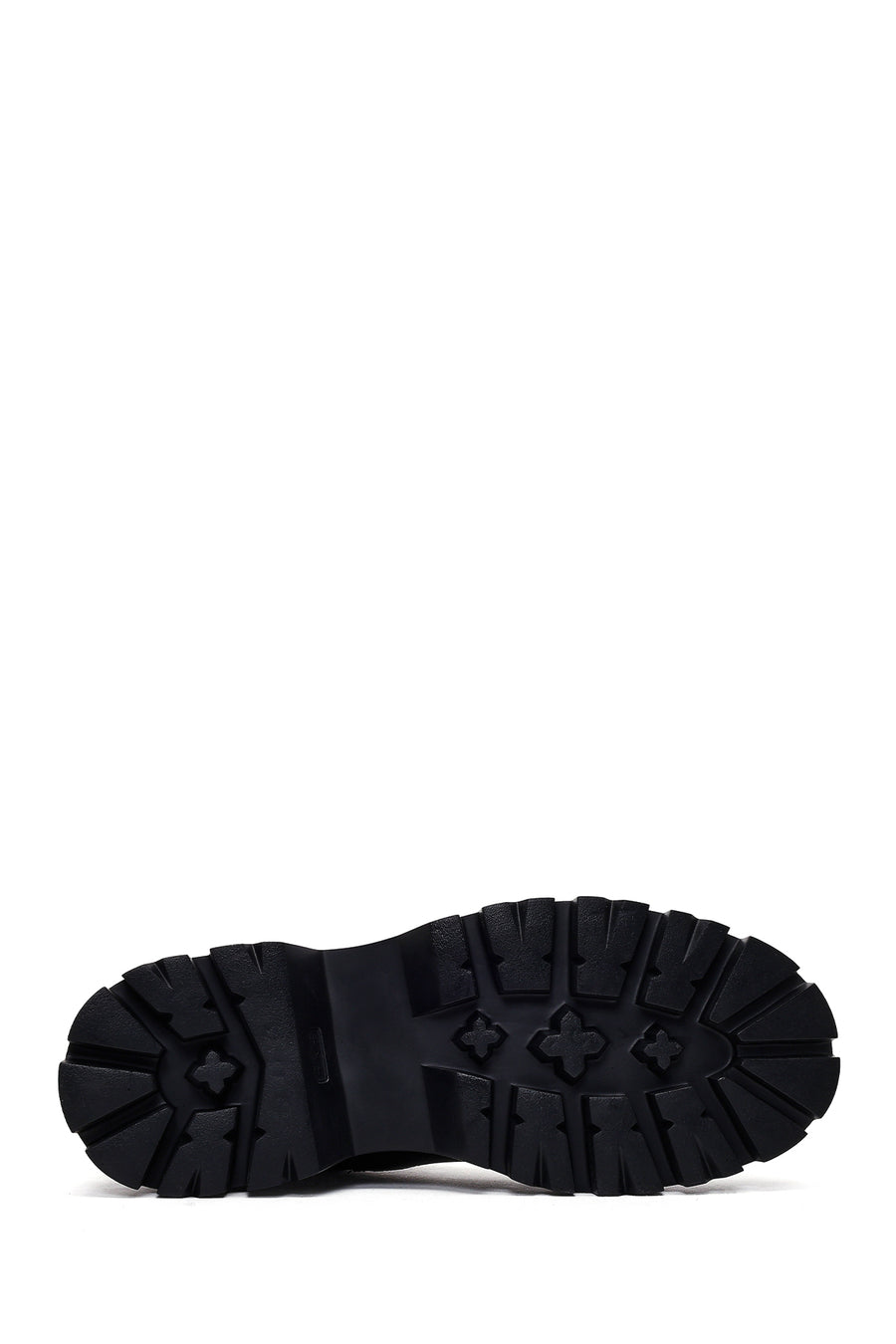 Men's Black Thick Soled Leather Boots