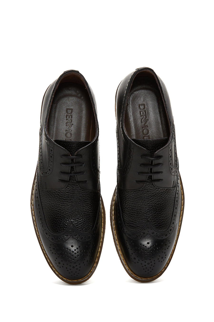 Men's Black Leather Casual Shoes