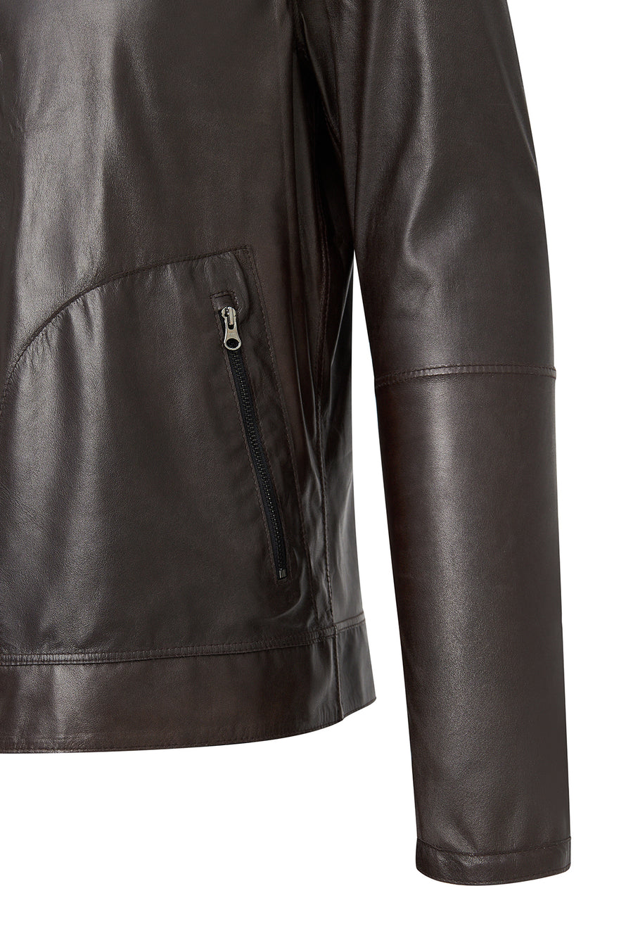 Clint Men's Brown Suede Double-Sided Leather Jacket