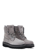 Caterpillar Women's Gray Sophist Nubuck Leather Boots | Derimod