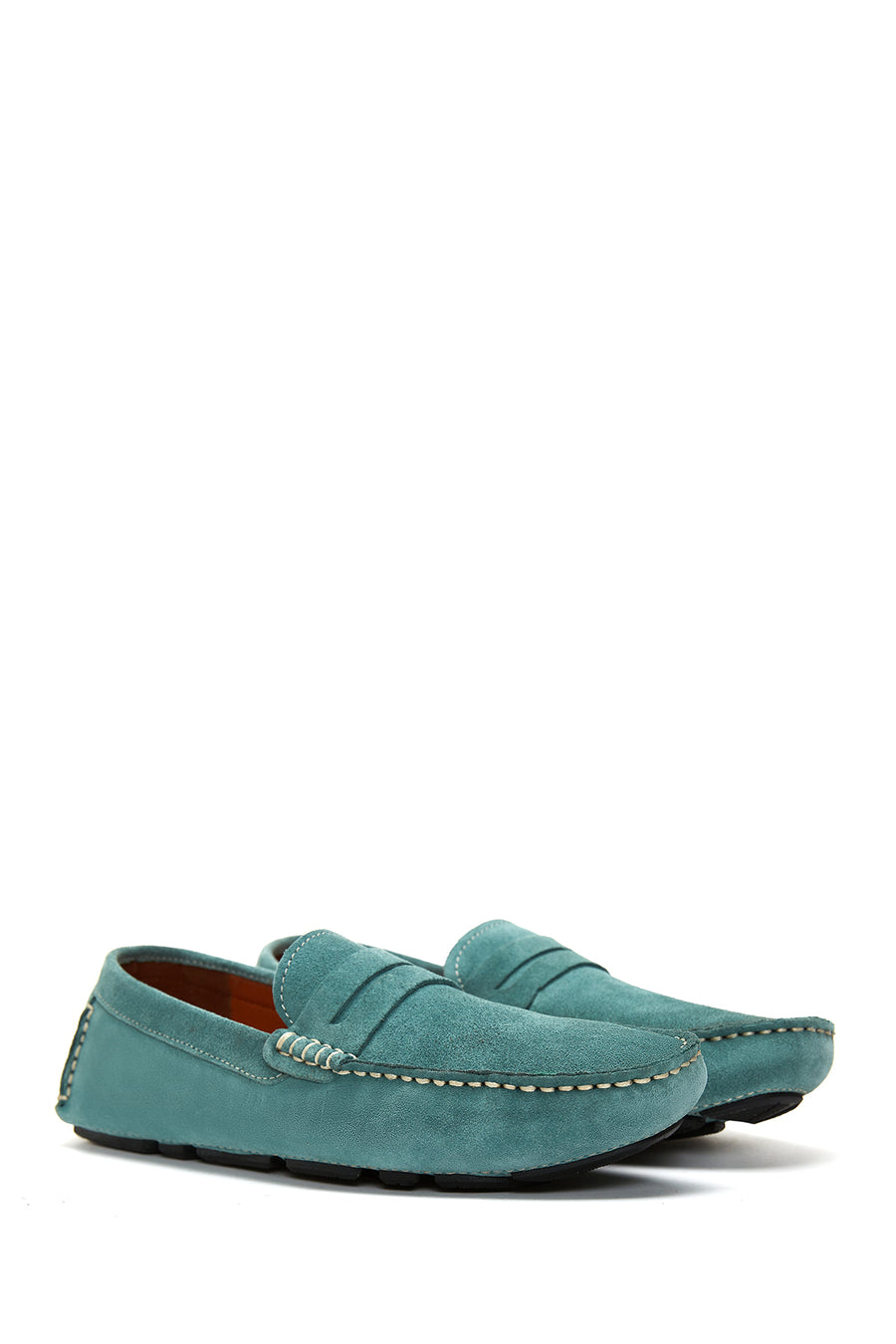 Men's Blue Suede Leather Casual Loafer