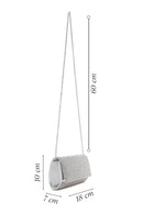 Women's Silver Stone Portfolio Bag | Derimod