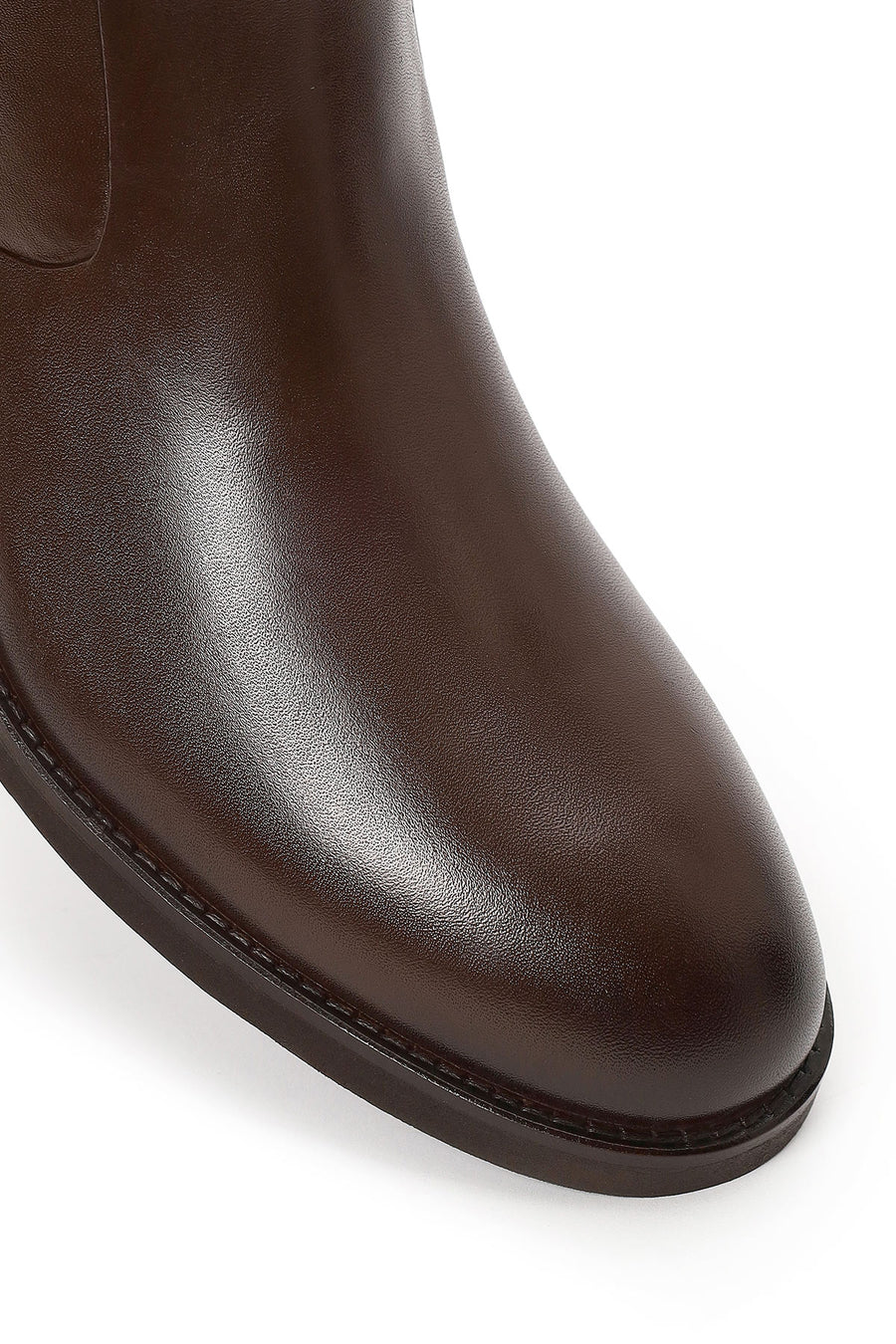 Derimod Black Male Brown Zip Closure Leather Boots