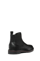 Geox Men's Black Walk Pleasure C Leather Chelsea Boots | Derimod