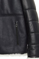 Zermatt Men's Black Teddy Coat | Derimod