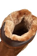 Women's Tan Suede Leather Boots | Derimod