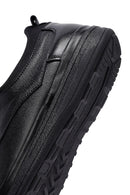 Male Black Lace-Up Thick-Soled Leather Casual Shoes | Derimod