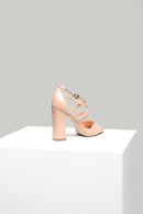 Women's Heeled Leather Sandals | Derimod