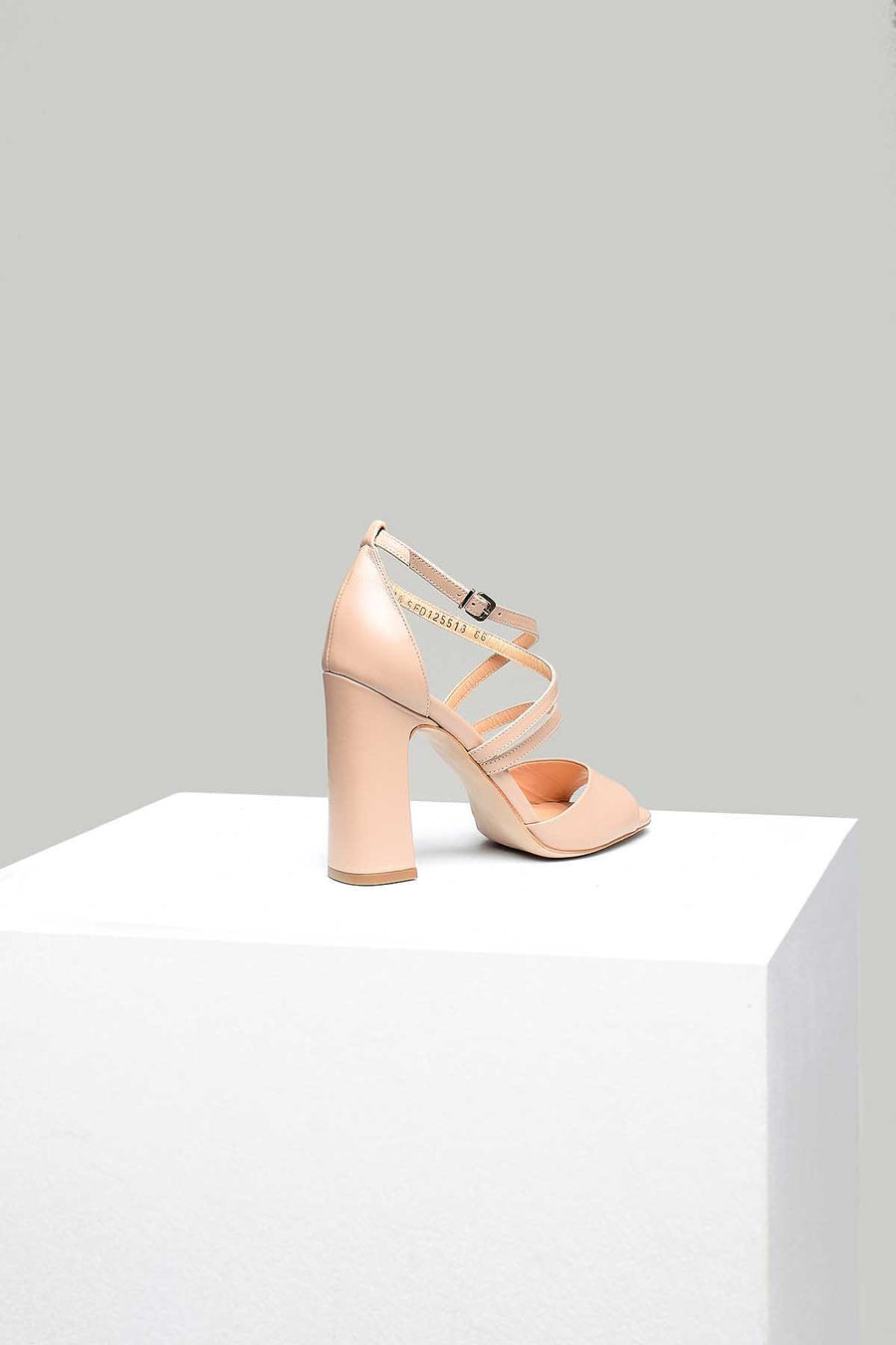 Women's Heeled Leather Sandals