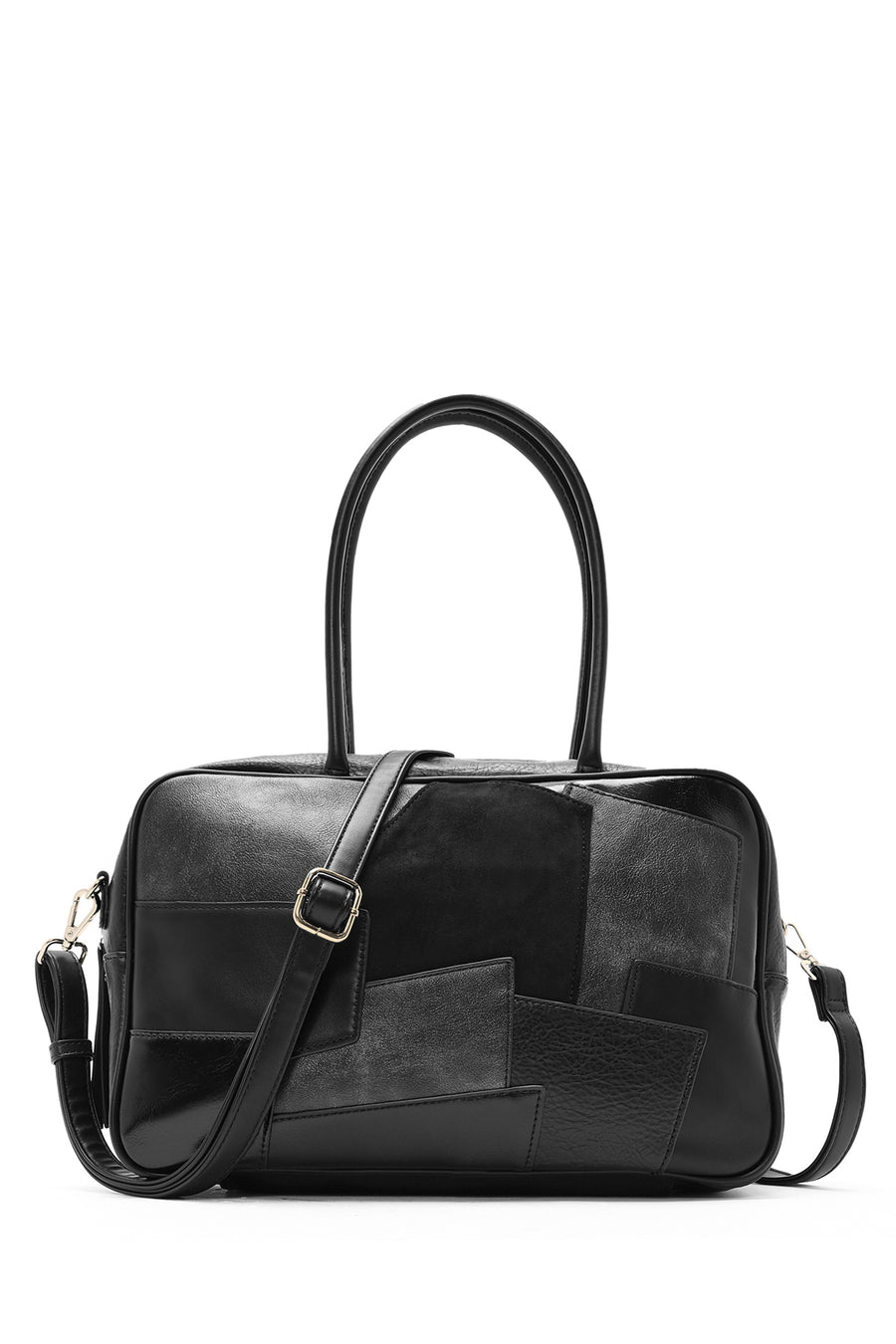 Women's Black Long Strap Patterned Shoulder Bag 24WBD253514 | Derimod