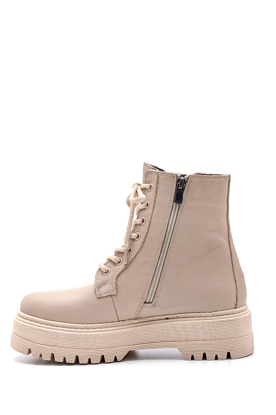 Women's Leather Thick Soled Boots