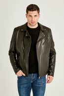 Thompson Men's Leather Jacket | Derimod