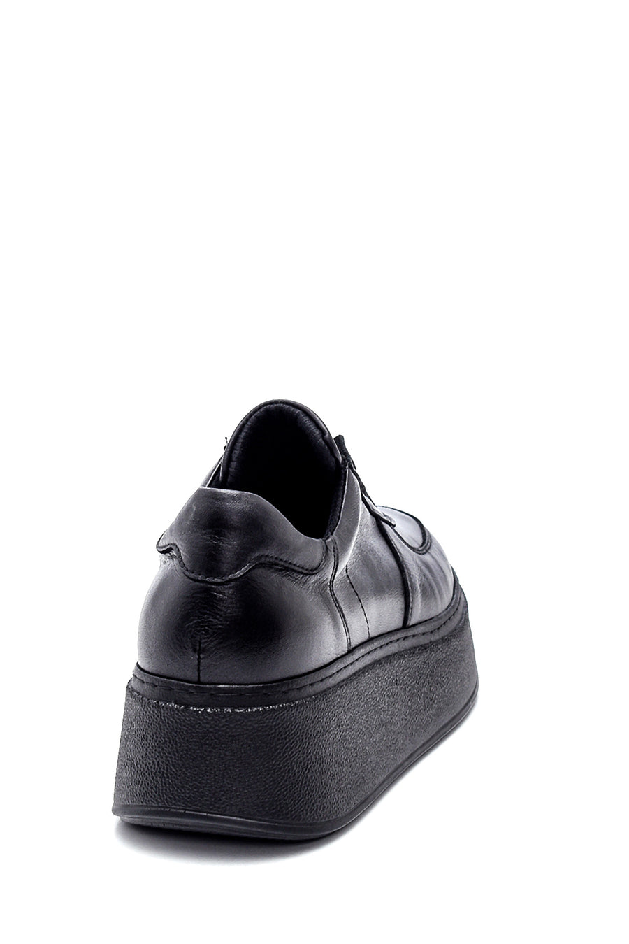 Women's Leather Thick Soled Shoes