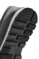 Men's Black Lace-Up Leather Casual Sneakers | Derimod