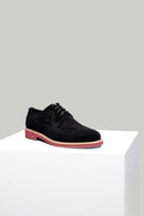 Men's Black Suede Leather Shoes | Derimod