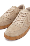 Kadın Camel Bağcıklı Süet Deri Sneaker | Derimod
