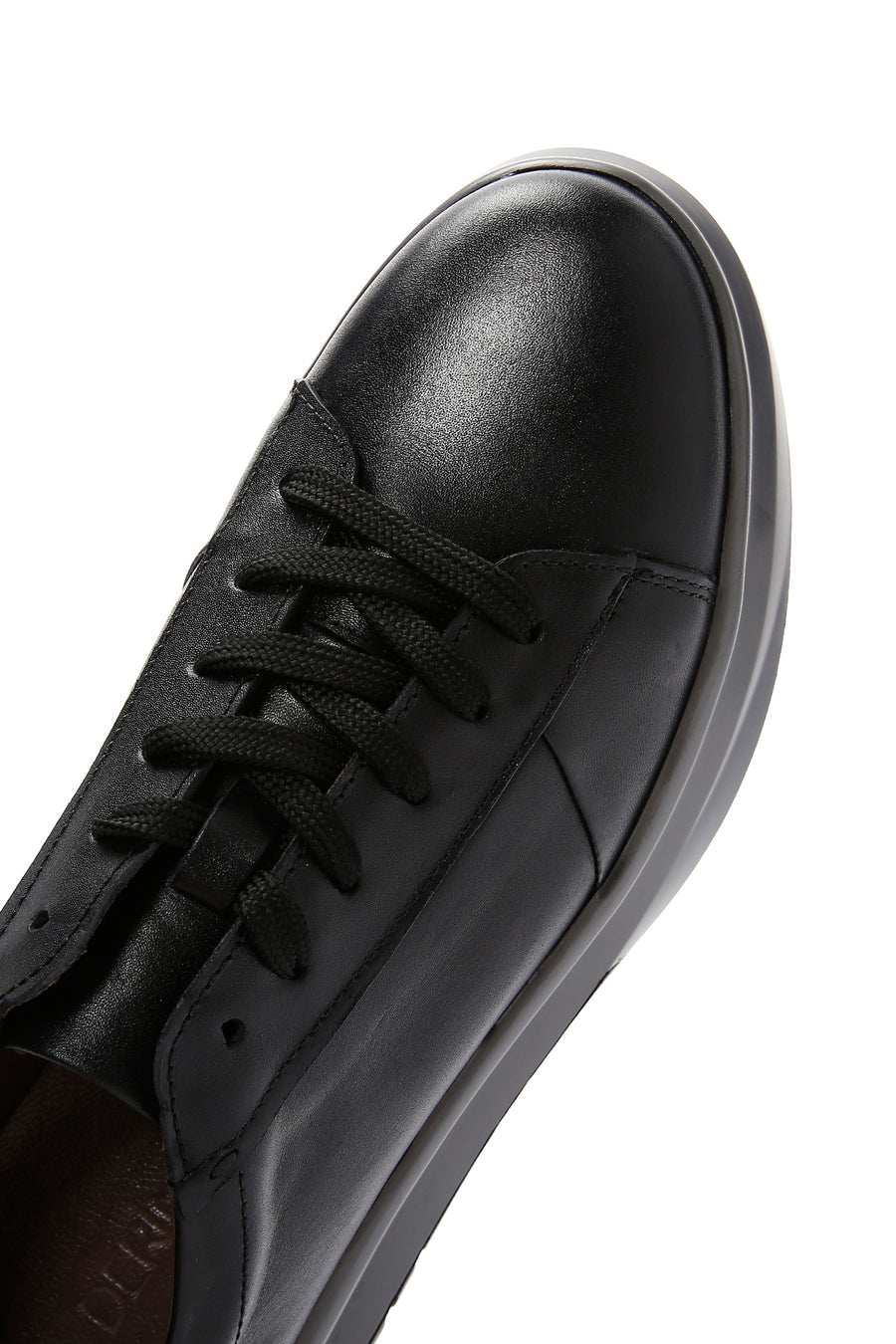 Erkek Siyah Deri Sneaker