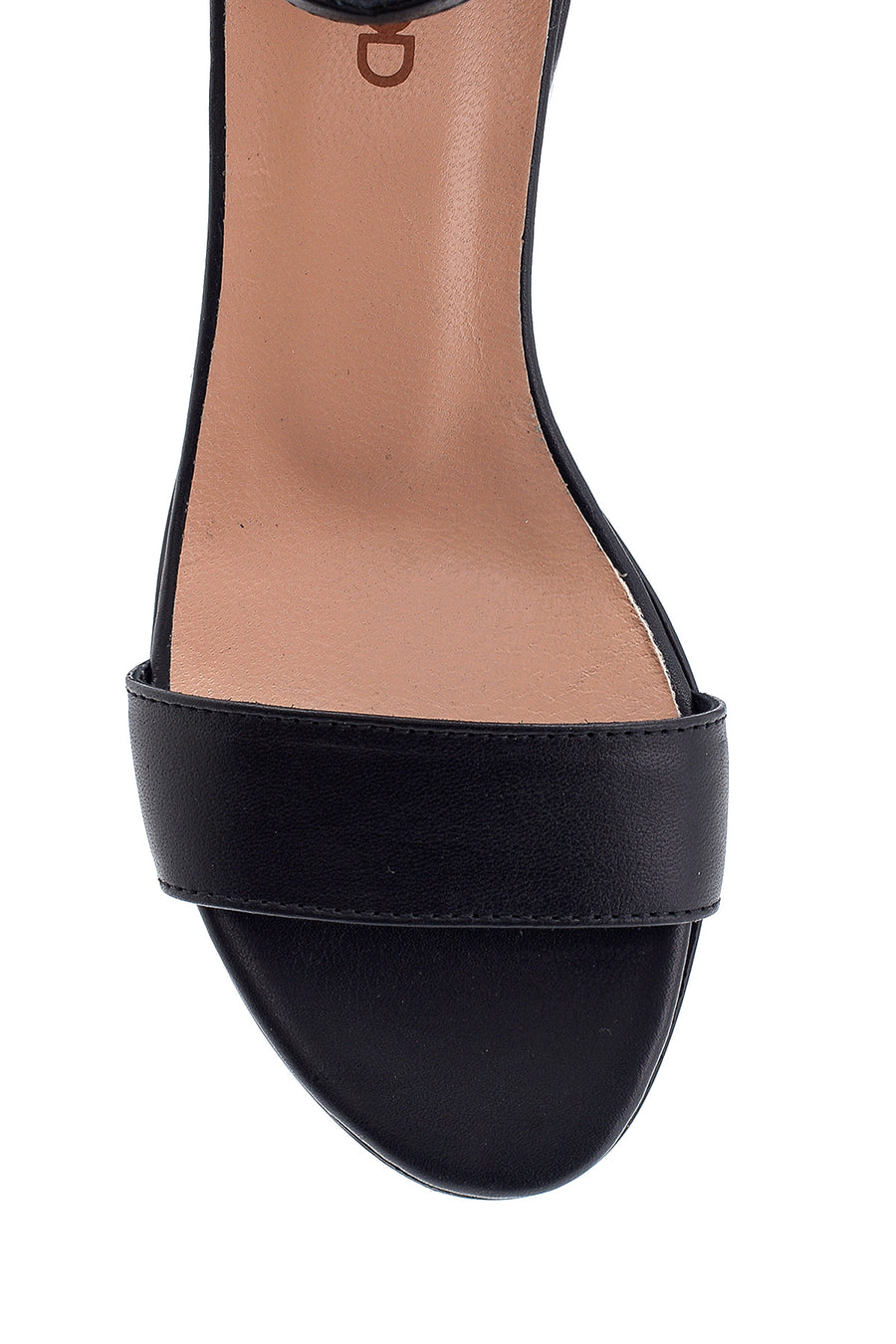 Women's Short Heeled Leather Sandals