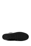 Women's Black Zippered Wedge Heeled Casual Leather Boots | Derimod