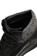 Men's Black Lace-Up Thick-Sole Leather Sport Boots | Derimod