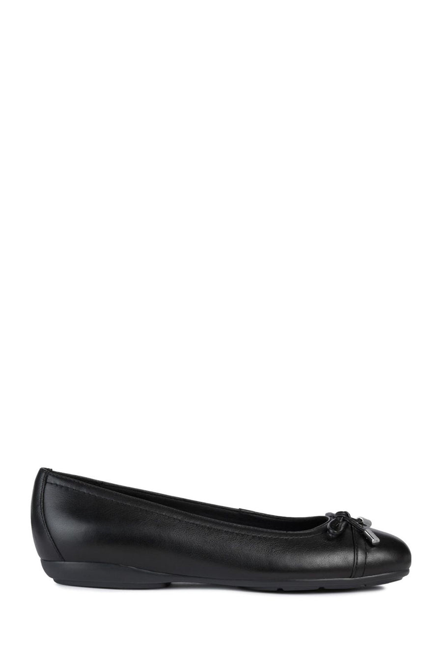 Geox Women's Black Annytah Leather Ballerinas D927ND00085C9997 | Derimod