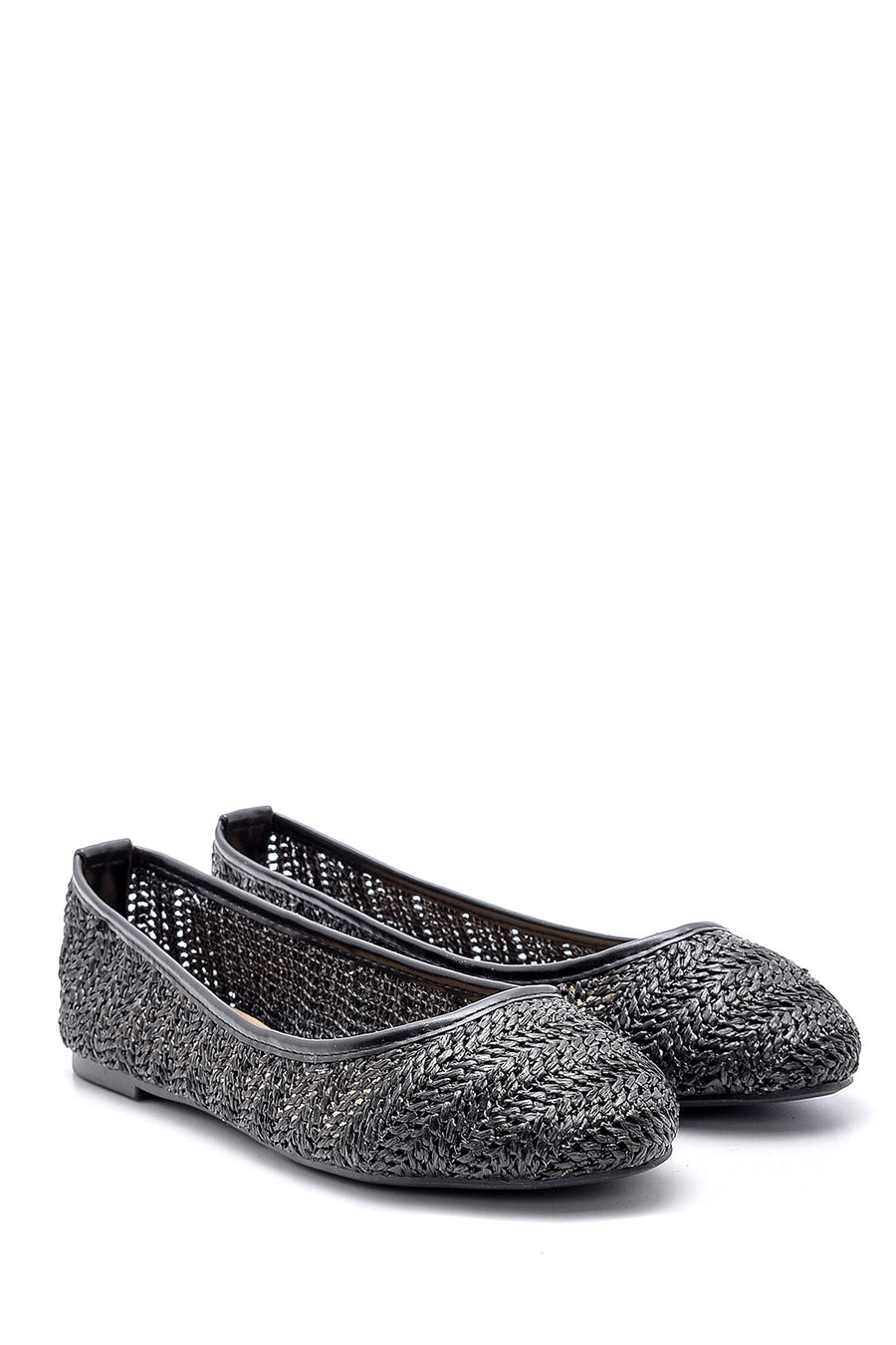 Women's Straw Ballerinas