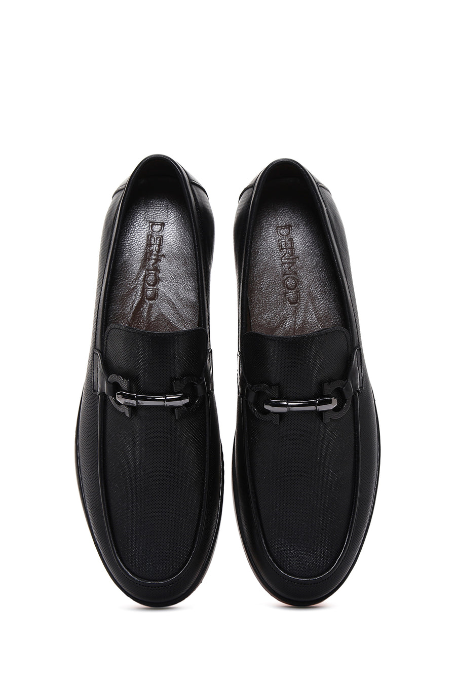 Erkek Siyah Deri Casual Loafer
