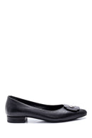Women's Leather Buckle Ballerinas | Derimod