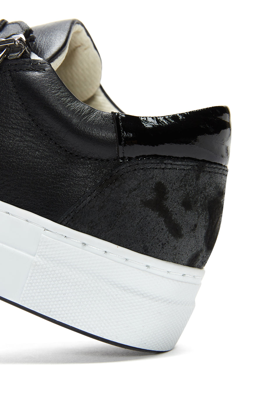 Kadın Deri Fermuarlı Sneaker