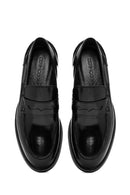 Erkek Siyah Deri Klasik Loafer | Derimod