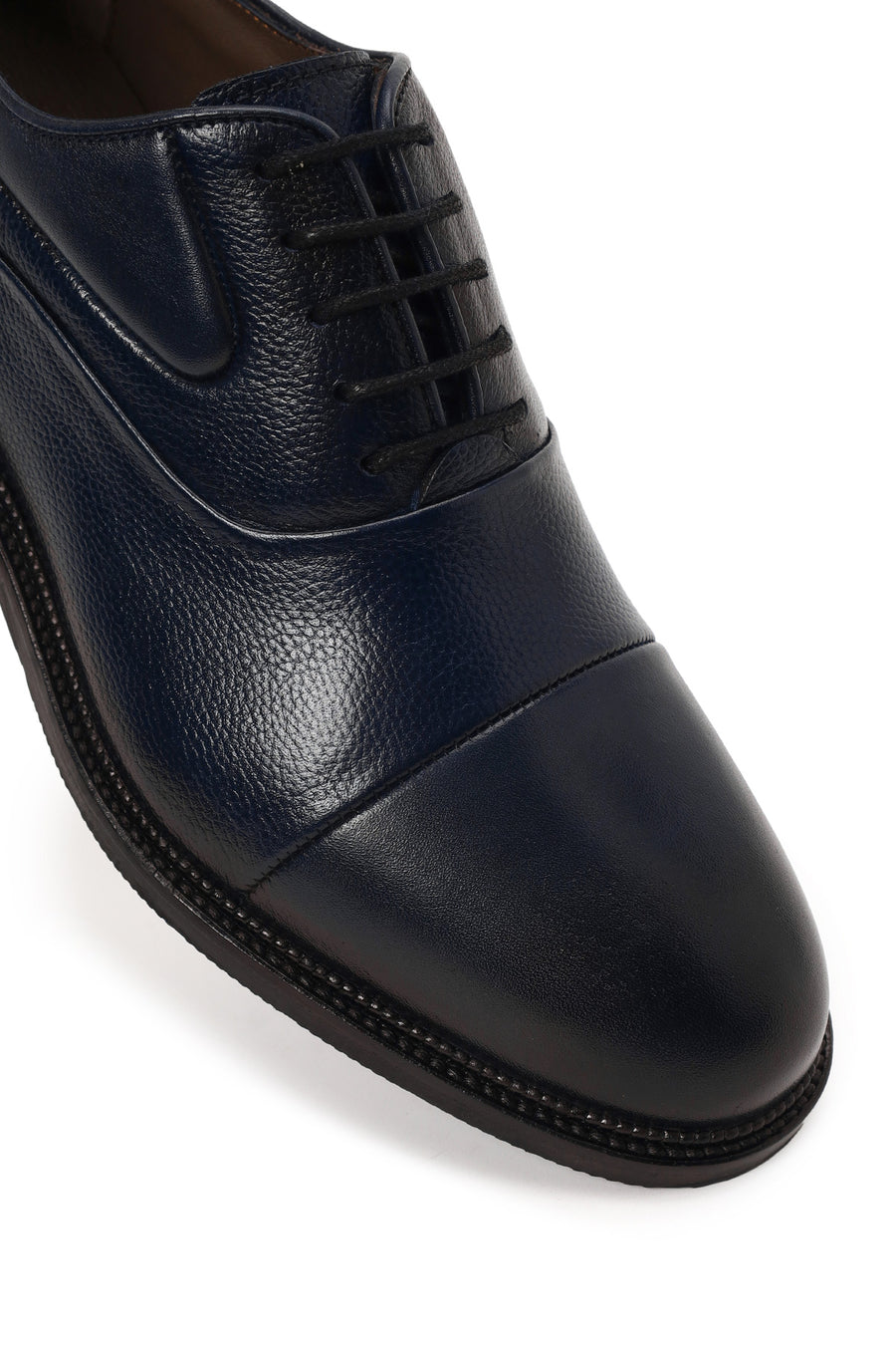 Male Navy Lace-up Leather Casual Shoes