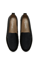Kadın Siyah Deri Comfort Loafer | Derimod
