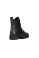 Geox Women's Black Hoara Leather Boots | Derimod