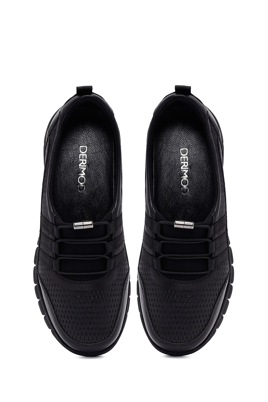 Kadın Siyah Deri Comfort Loafer