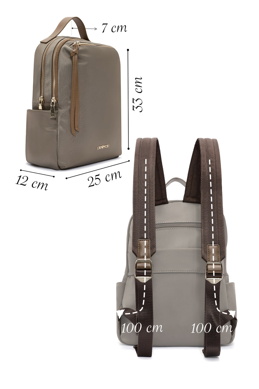 Woman Mink Fabric Backpack