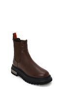 Harley Davidson Woman Tan Mourir Leather Chelsea Boots | Derimod