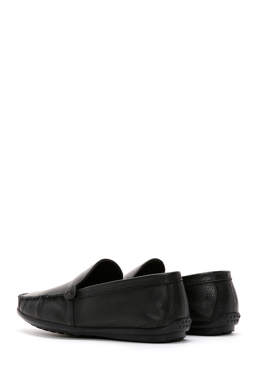 Erkek Siyah Deri Casual Loafer