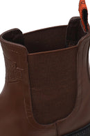 Harley Davidson Woman Tan Mourir Leather Chelsea Boots | Derimod